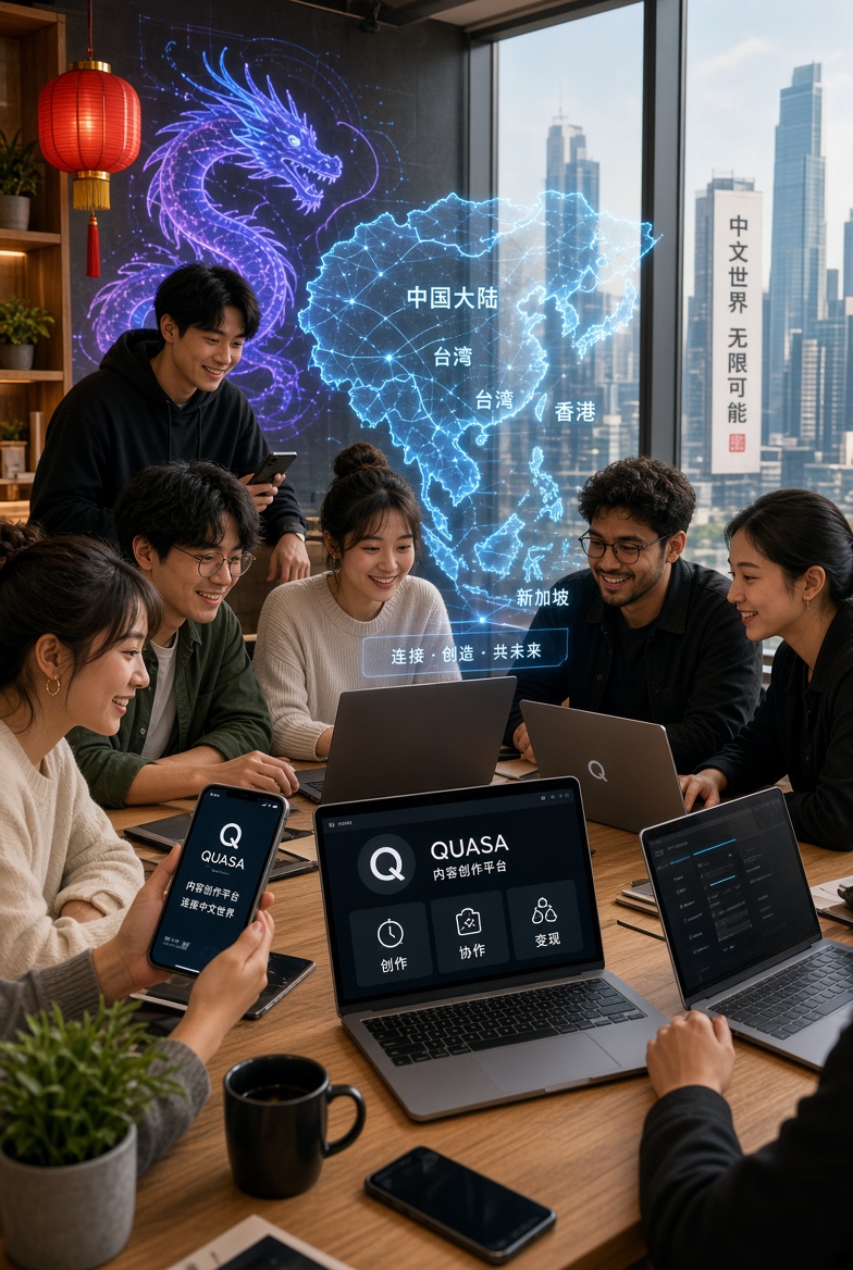 QUASA 推出全本地化中文平台,将其 Web3 创作者经济中心扩展至整个中文世界