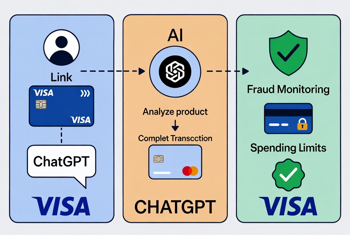 Visa Integrates Payment Network into ChatGPT, Enabling AI Agents to Make Purchases on Behalf of Users