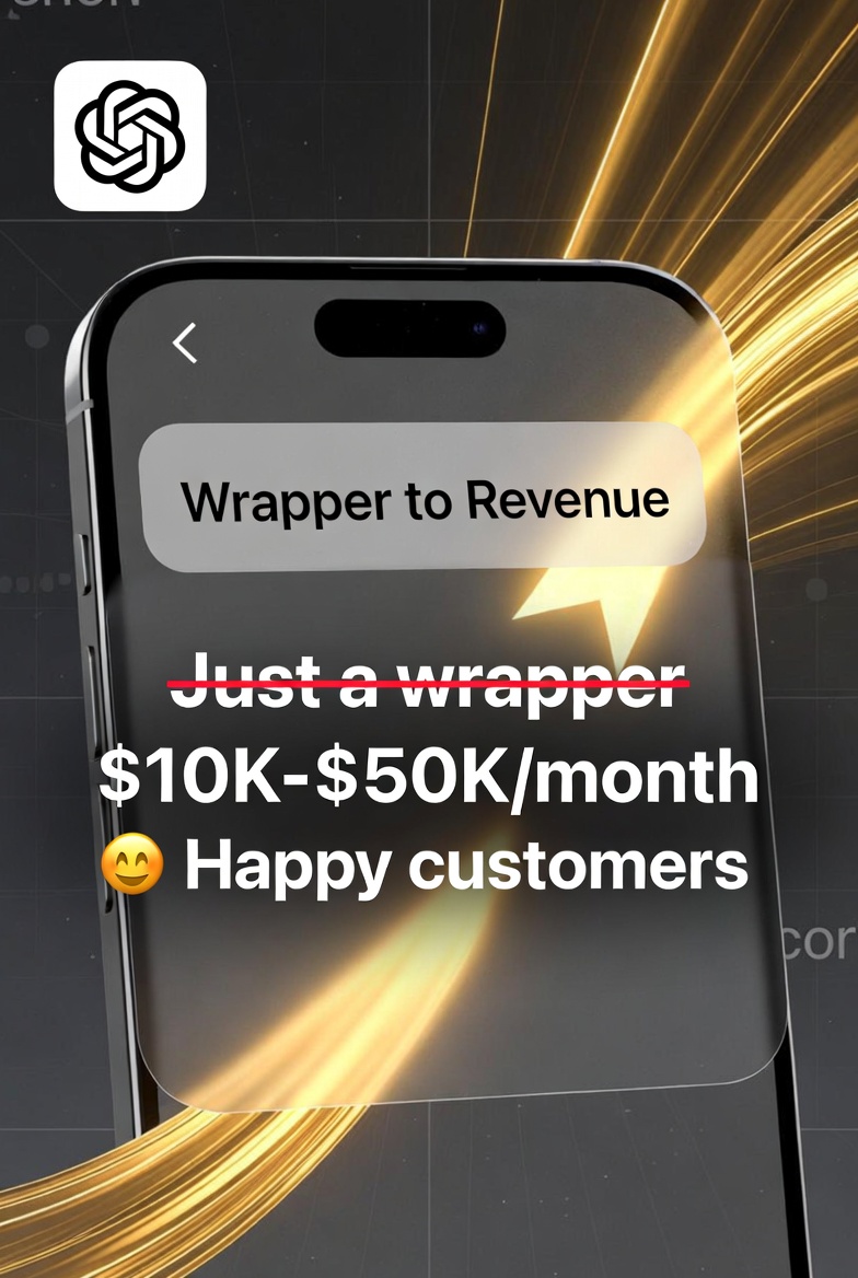 ChatGPT Wrappers Generating Tens of Thousands in Revenue: Why “It’s Just a Wrapper” Is Not a Dealbreaker