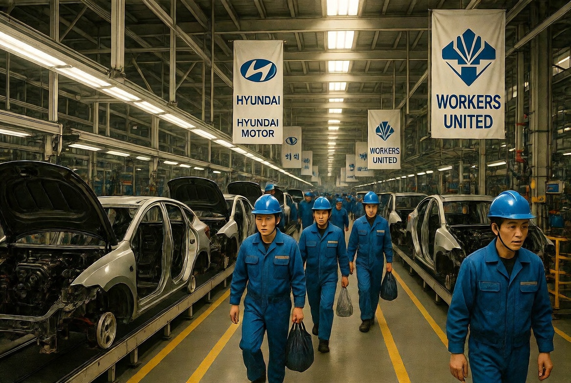 South Korea’s Hyundai Workers Strike Over Humanoid Robots: Sci-Fi Scenarios Meet the Assembly Line