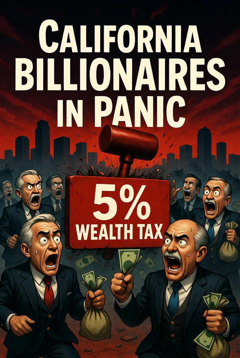 California Billionaires in Panic: Inside Their Chaotic Fight Against the 5% Wealth Tax