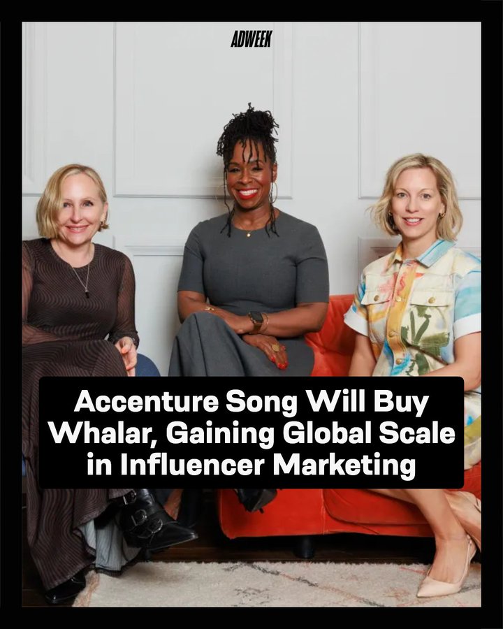 Accenture Song Acquires Whalar in What Is Being Called the Largest Deal in Creator Economy History