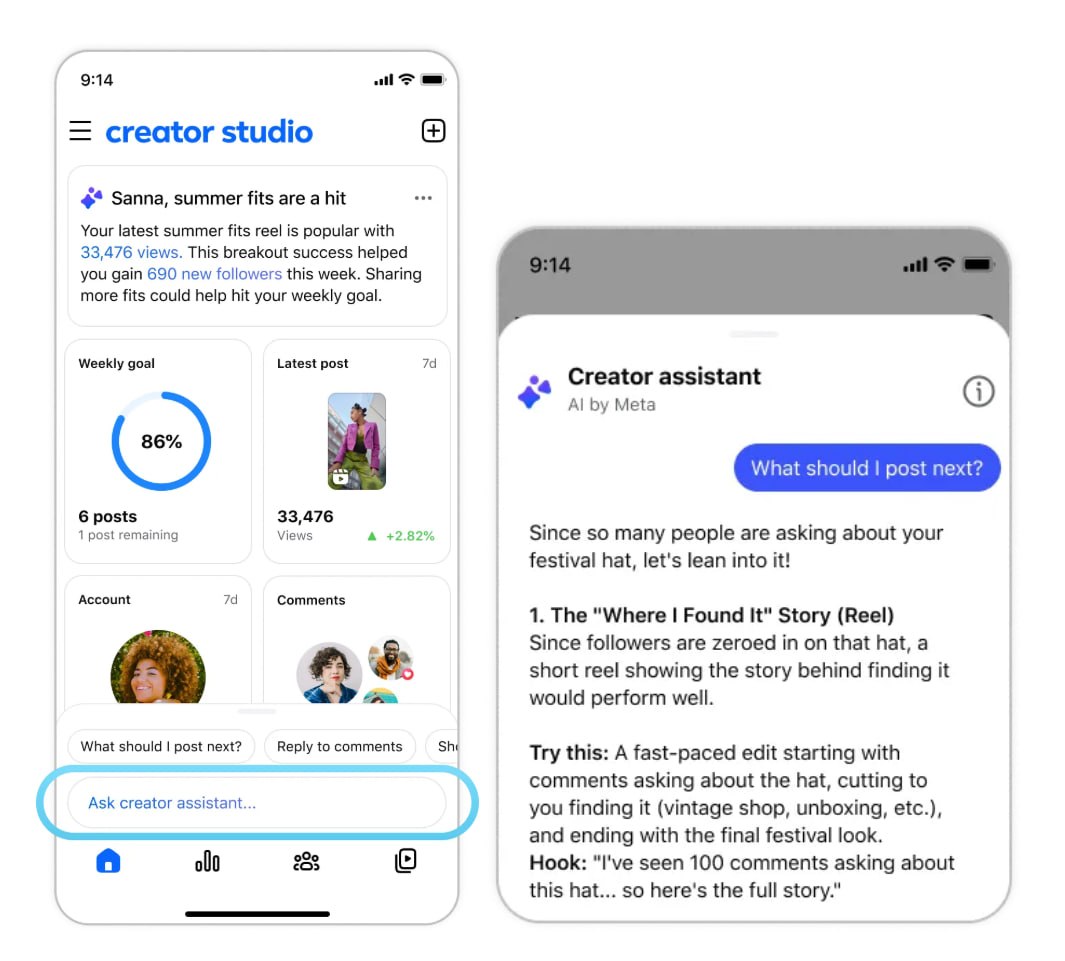 Building an AI Assistant for Creators? Meta Is In.