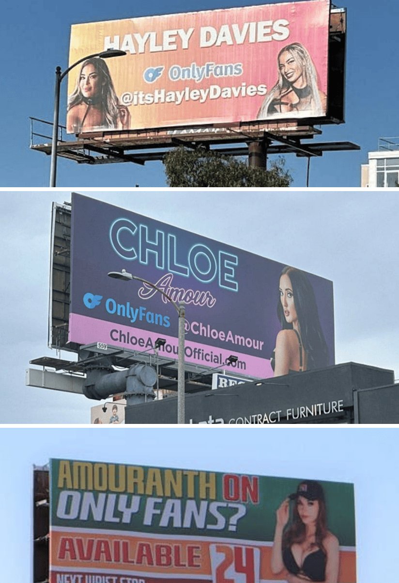 OnlyFans Up for Sale: Models Turn to Traditional Outdoor Advertising to Stand Out