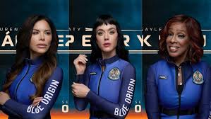 Instant Jeff Bezos tumbles into the dirt while attempting to welcome fiancée and crew post-Blue Origin space trip.