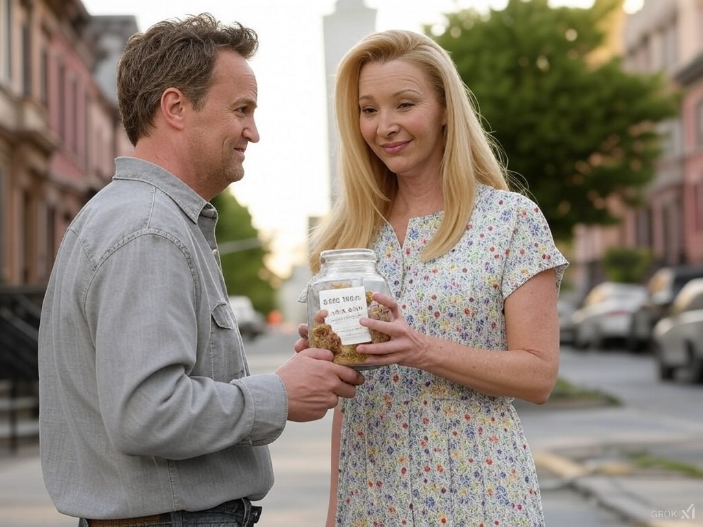 Lisa Kudrow discovered a note from Matthew Perry inside the 'Cookie Time' jar from the "Friends" set, 20 years after filming concluded