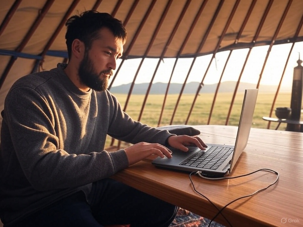 The Mongolian Steppes: The Perfect Frontier for Freelancing via Quasa Connect to Earn Cryptocurrency