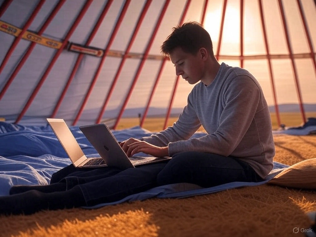 The Mongolian Steppes: The Perfect Frontier for Freelancing via Quasa Connect to Earn Cryptocurrency