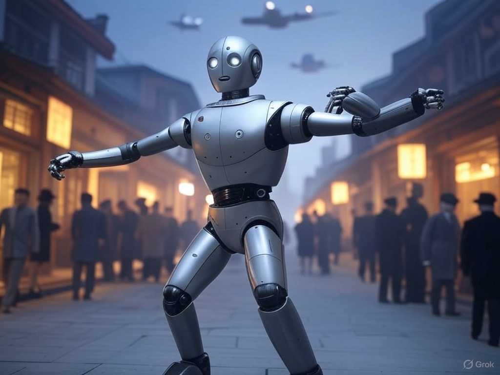 Chinese Humanoid Robot by EngineAI Masters Iconic "Axe Gang" Dance from Kung Fu Hustle