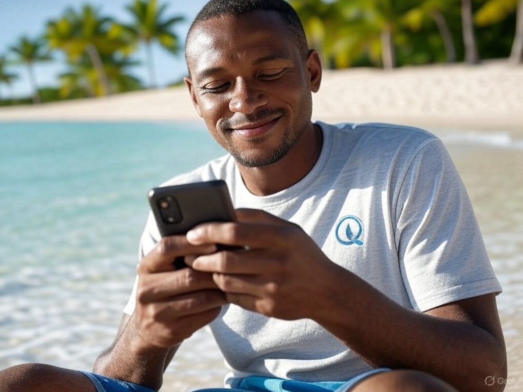 Chilling and Earning Crypto in Jamaica with Quasa Connect