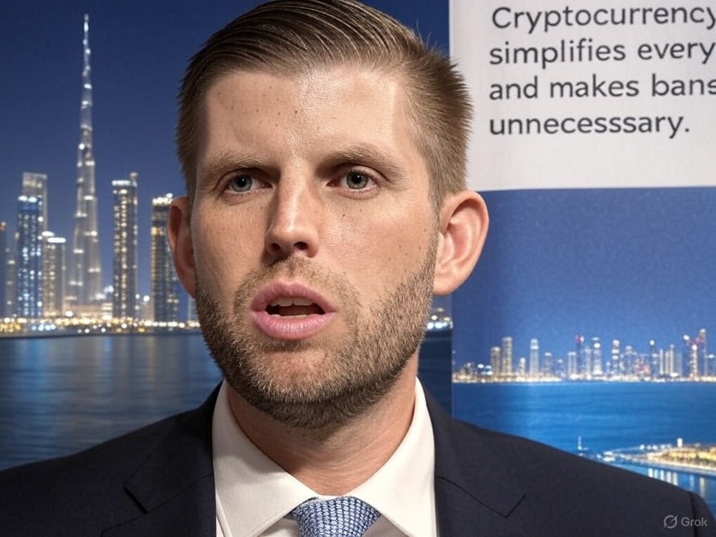 Eric Trump at TOKEN2049 Dubai: Cryptocurrency Will Replace Banks and Fix a Broken Financial System