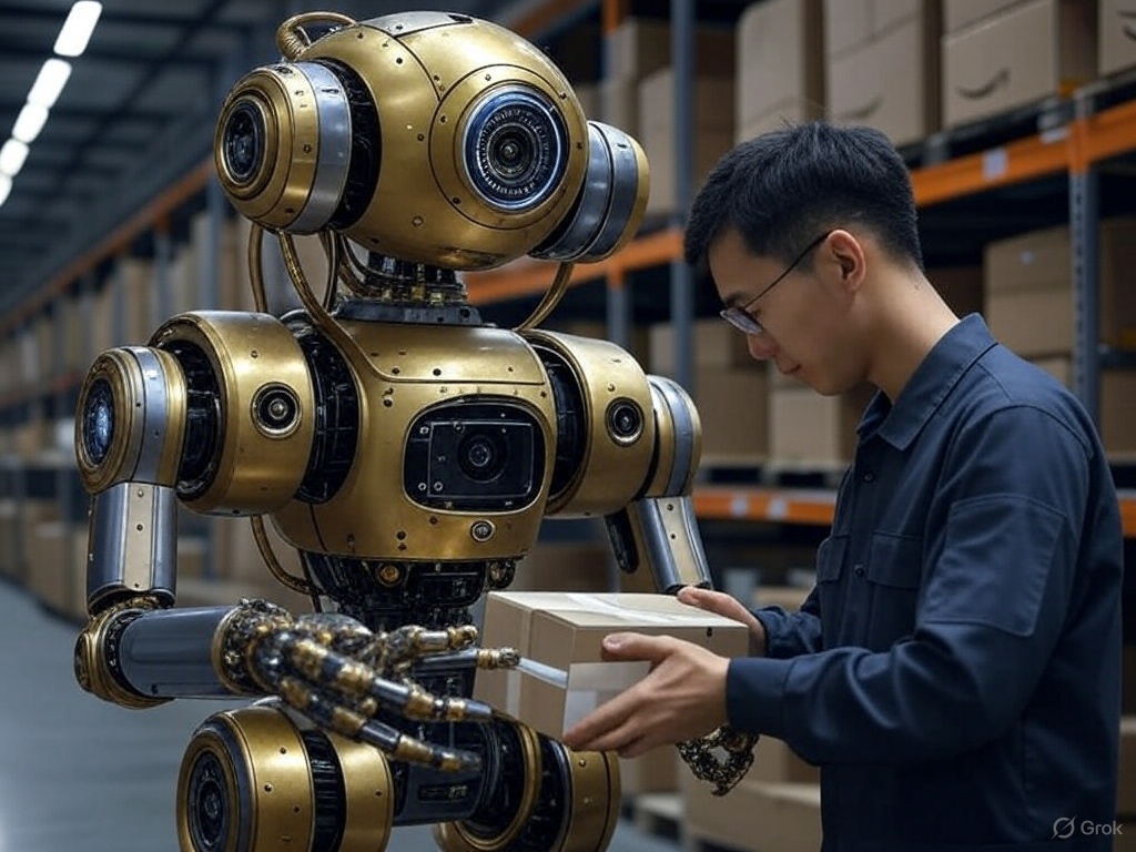 Amazon Unveils Vulcan: A Warehouse Robot with Human-Like Touch