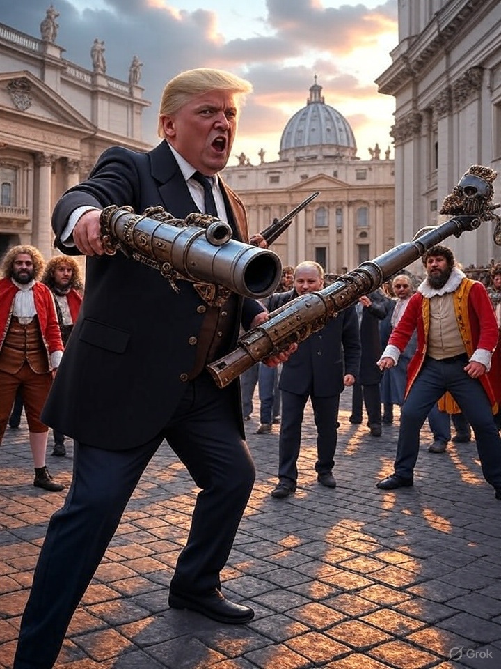 Mr Donald: Save Vatican Demo Hits Steam – A Trash Shooter Starring Trump and Musk