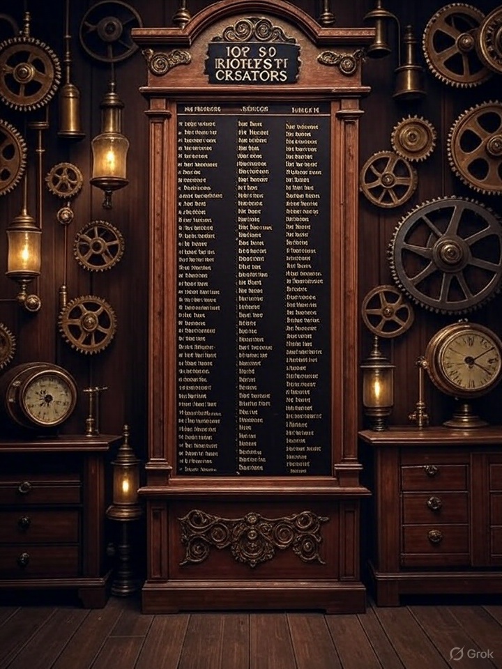 Forbes Unveils 2025 Top 50 Richest Creators List: MrBeast Leads, Industry Thrives