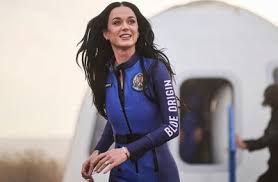 Instant Jeff Bezos tumbles into the dirt while attempting to welcome fiancée and crew post-Blue Origin space trip.