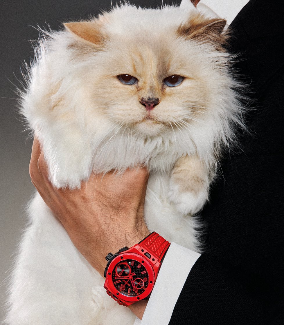 Choupette, Karl Lagerfeld’s 13-Year-Old Cat, Stars in Hublot’s Big Bang Campaign: Living the Ultimate Luxury Life