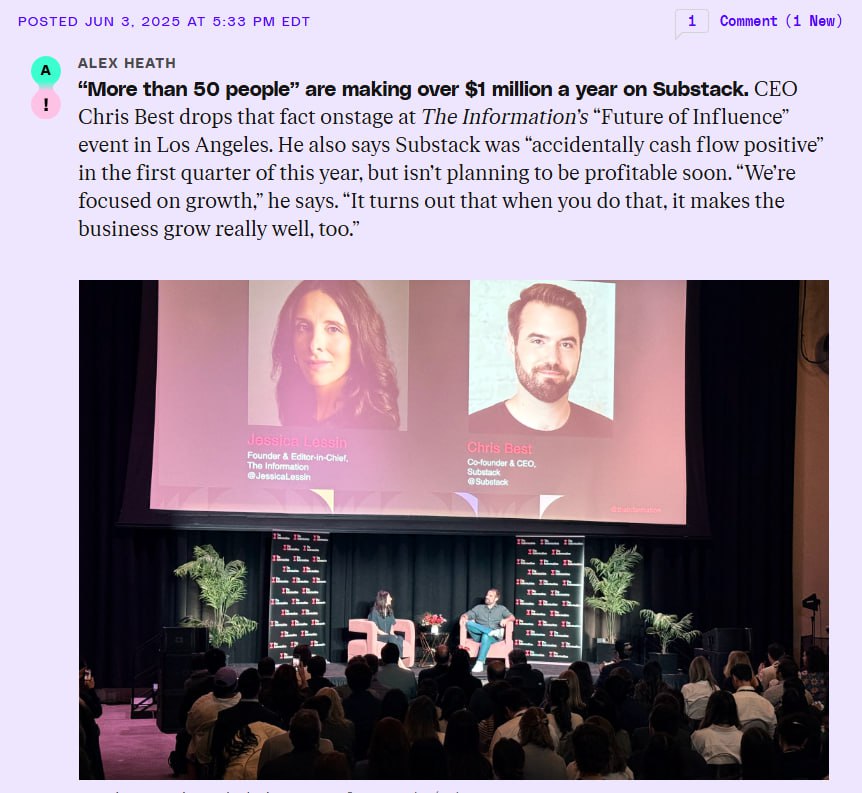 Substack’s CEO Reveals Over 50 Authors Earn <imgM+ Annually Through Paid Subscriptions