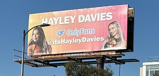 OnlyFans Up for Sale: Models Turn to Traditional Outdoor Advertising to Stand Out