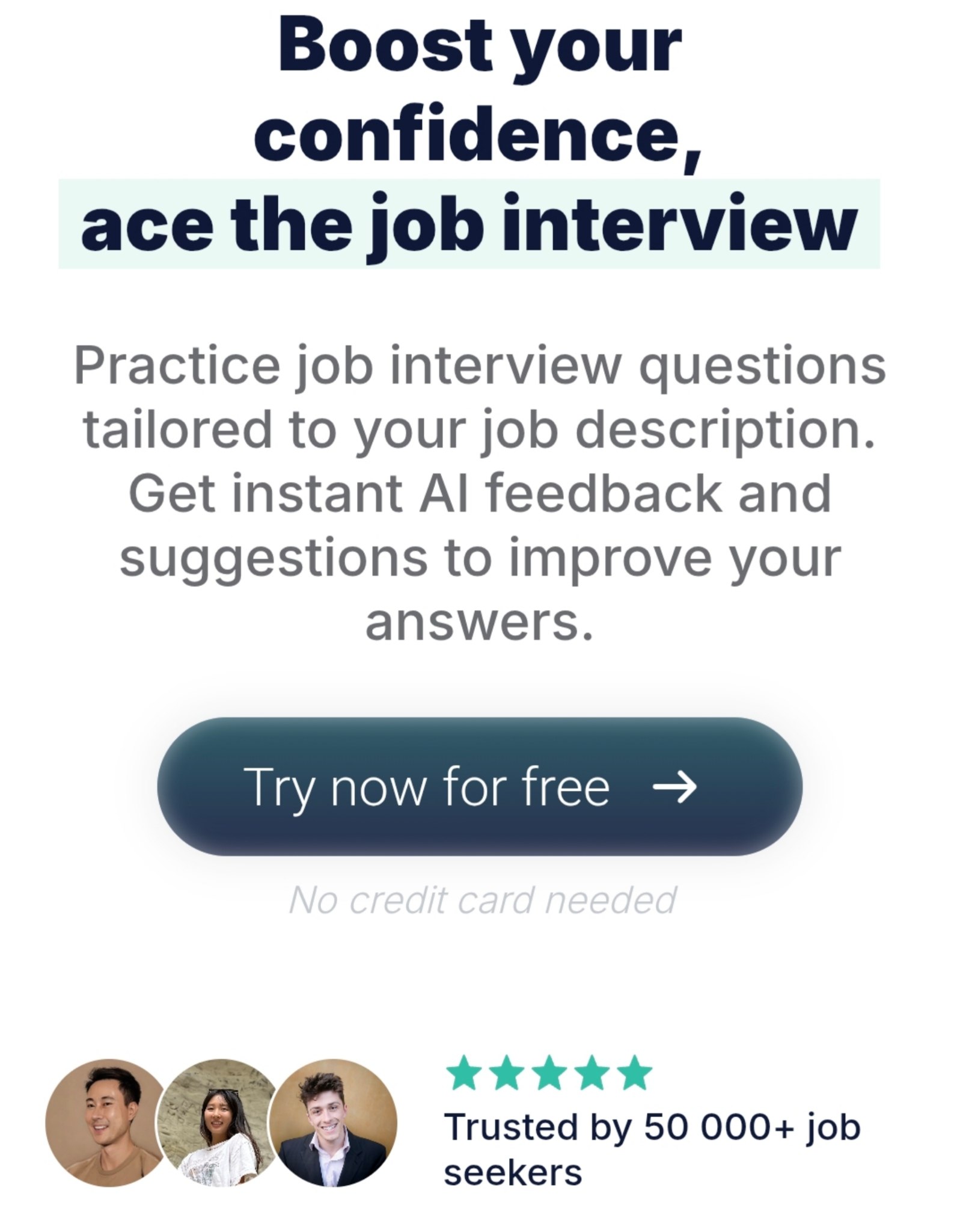 Master Any Interview with AI for Free