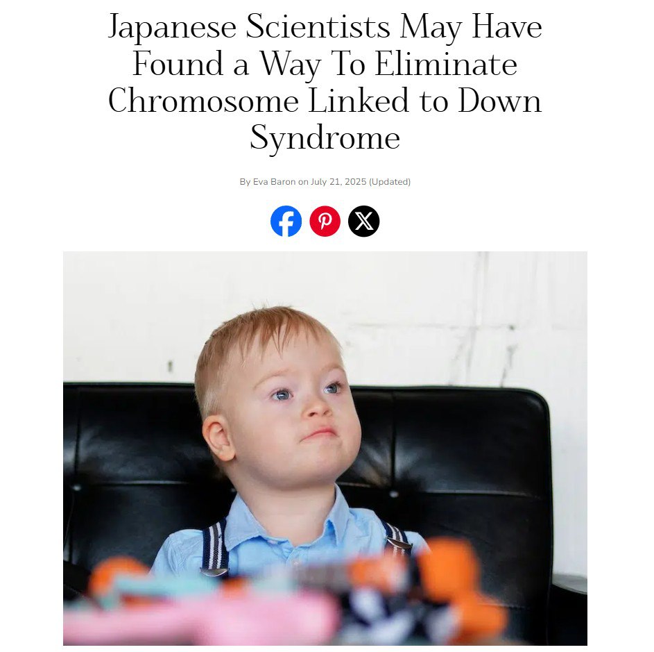 Japanese Breakthrough: CRISPR Removes Extra Chromosome in Down Syndrome, Reshaping Cellular Norms