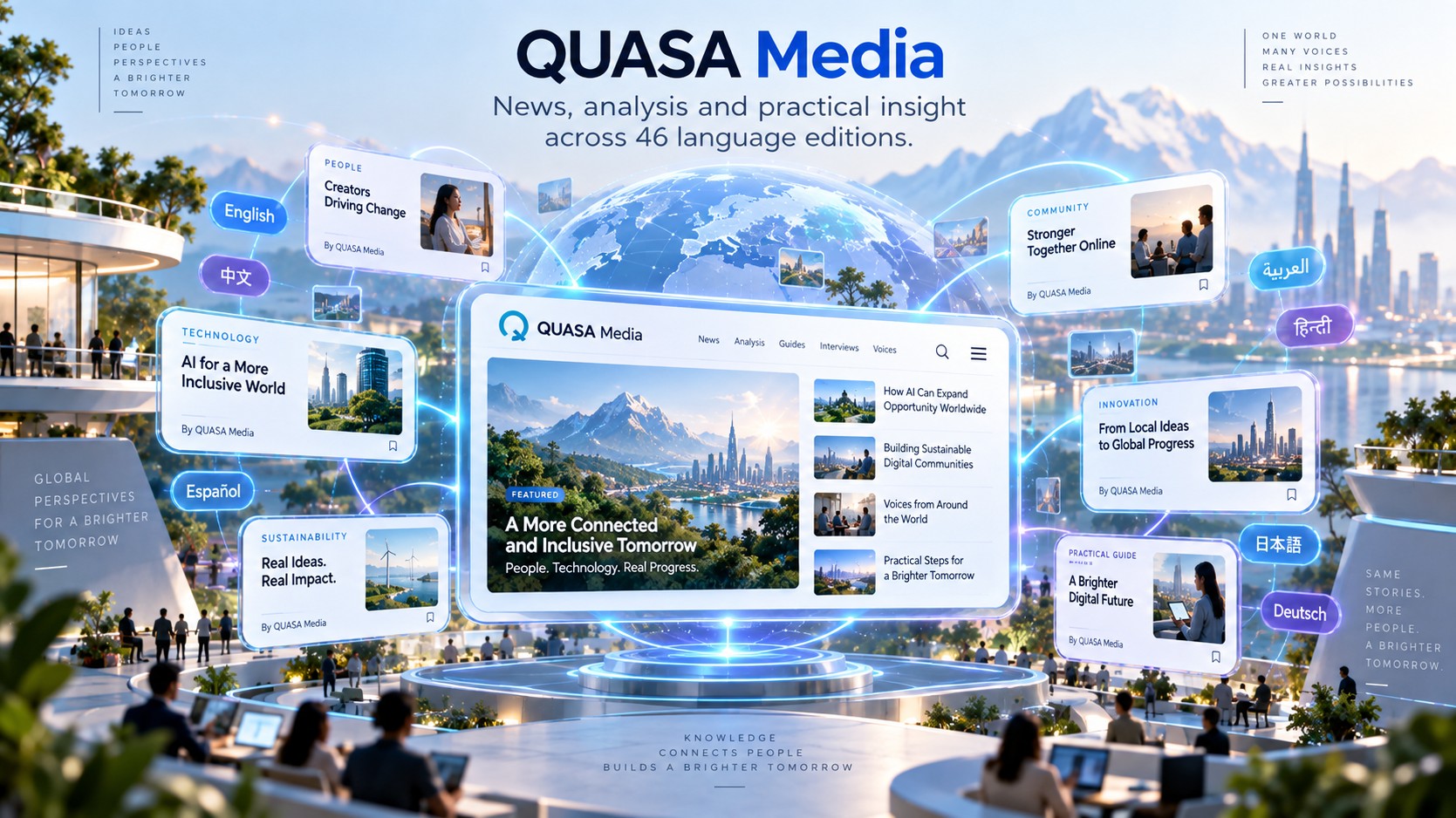 QUASA Media is currently presented across 46 language editions, allowing readers to follow technology developments through different linguistic and regional perspectives.
