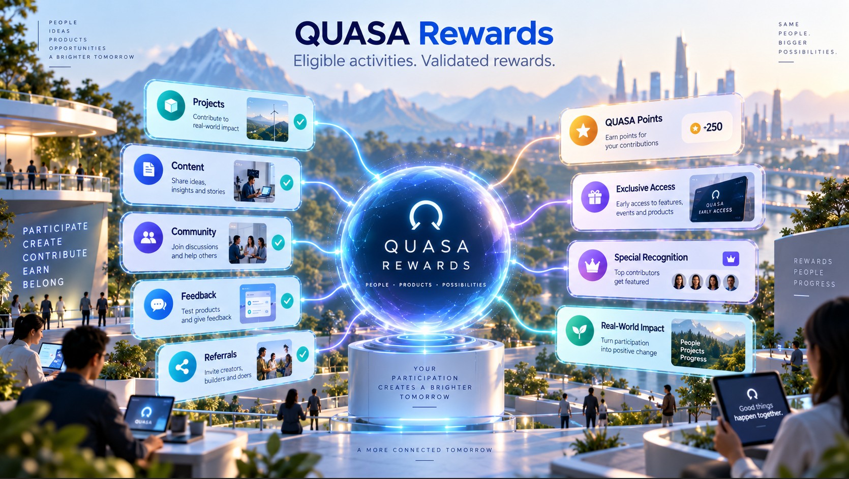QUASA Rewards: Participate and Receive Stated Rewards