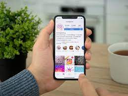 Writing a beautiful post on Instagram