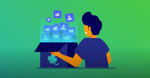 Writing a beautiful post on Instagram