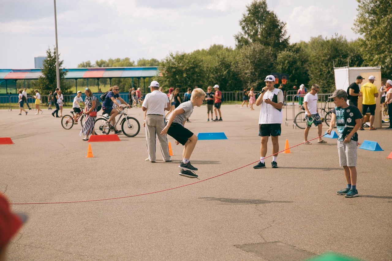 День физкультурника на острове Татышев