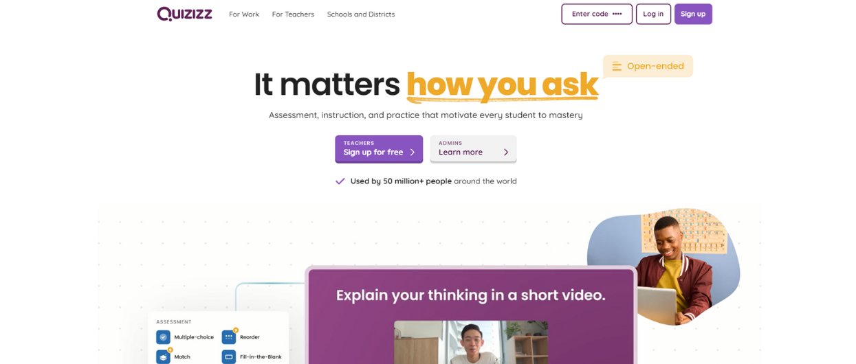 Quizizz best blooket alternative