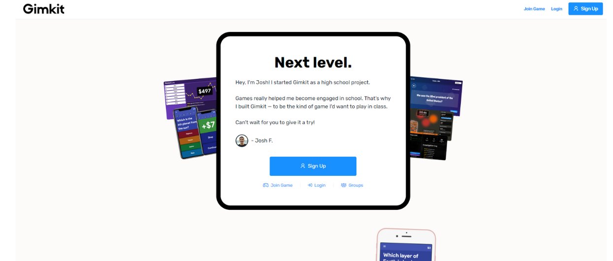 Gimkit site like blooket