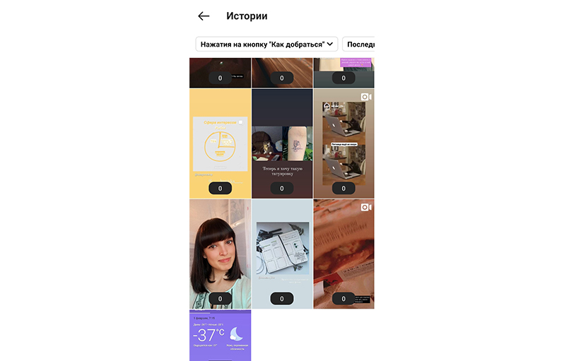Статистика сторис в Инстаграм