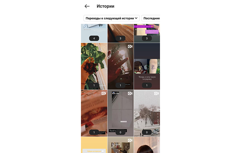 Статистика сторис в Инстаграм