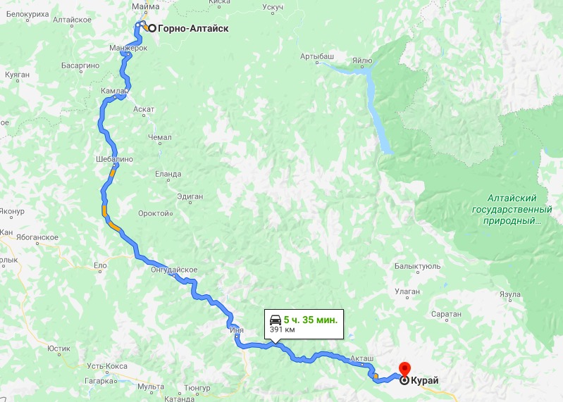 Алтай на машине за 10 дней