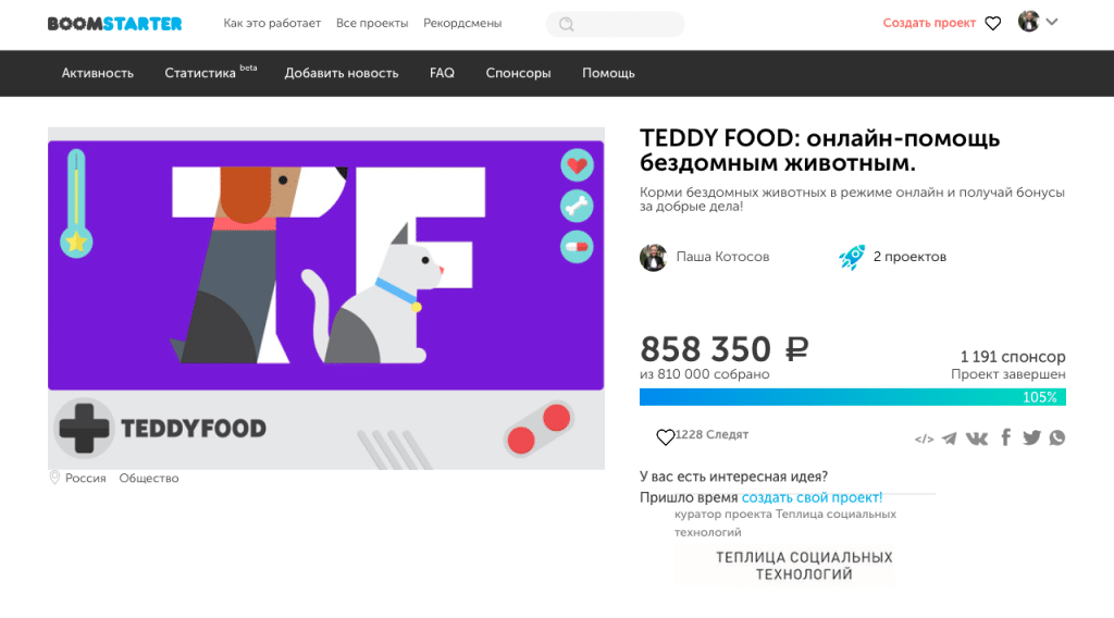 Благотворительный стартап: 7 бизнес-практик, которые сделали сервис помощи бездомным животным устойчивым