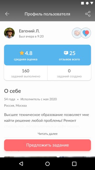 Как предложить задание конкретному исполнителю