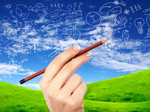 Черная доска с мелом на фоне — идеальное место для записей.