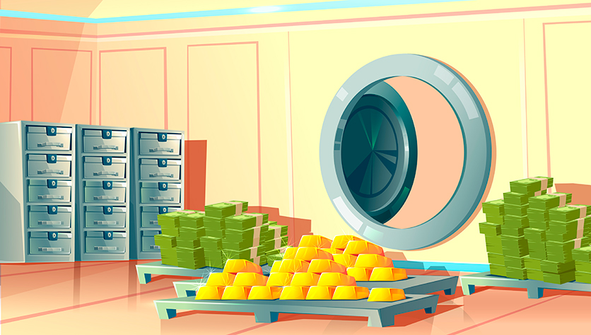 Архитектурное здание с современным дизайном и стеклянными элементами.