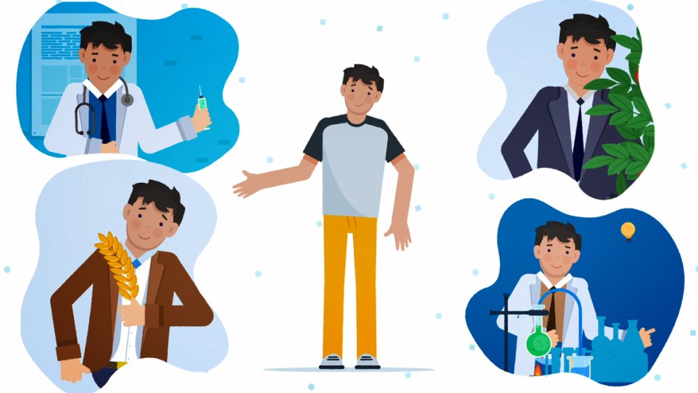 Мужчина в рубашке с галстуком на фоне толпы, нарисованный в комиксе.