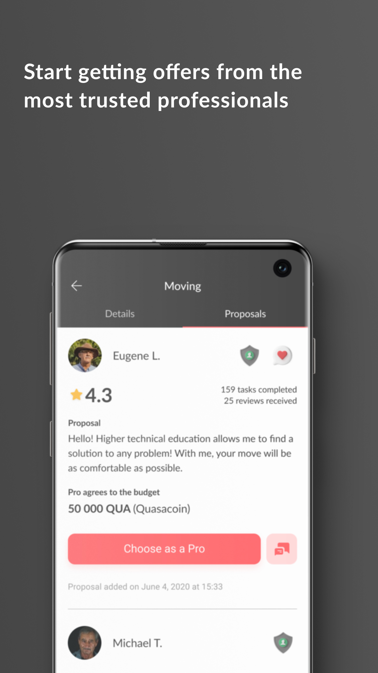 Crypto Business Tinder for Pro Connections on Blockchain