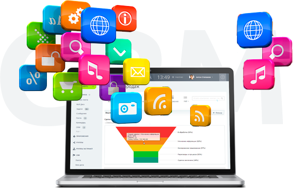 Компьютер с монитором, ноутбук, файлы. Электроника и компьютерное оборудование на экране.
