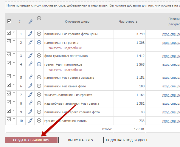 Конструктор объявлений для Яндекс.Директ и Google AdWords (Ads)
