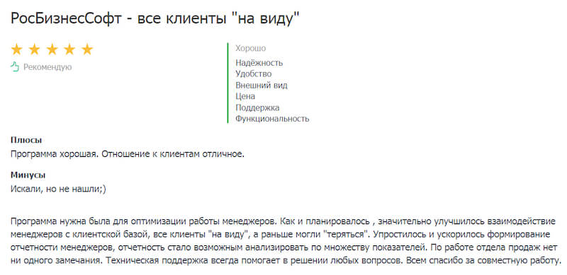 Обзор сервиса РосБизнесСофт CRM: возможности, плюсы и минусы, как использовать