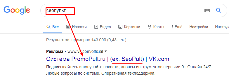 Продвижение по брендовым запросам