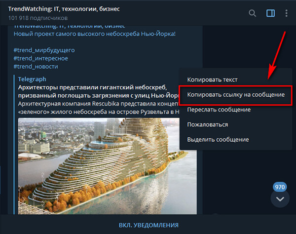 Ссылка на Телеграм пост