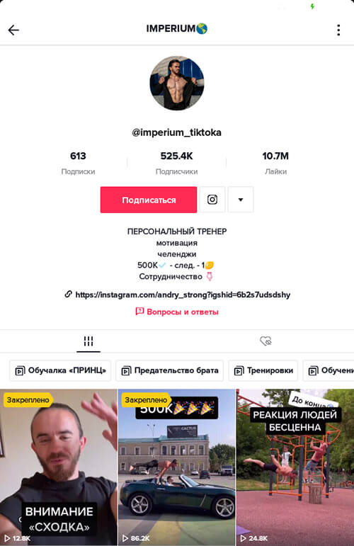 Идеи описания Тик-Ток для эксперта