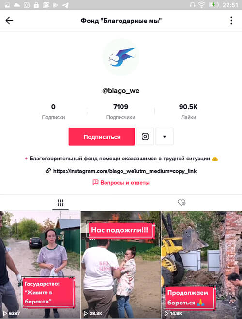 Идеи описания ТикТок для благотворительного канала