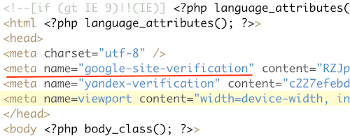 google site verification