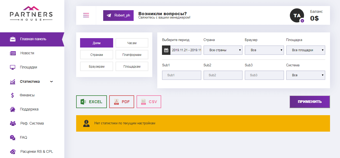Пуш-монетизация сайта: обзор Partners.House