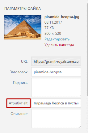 SEO оптимизация изображений для сайта